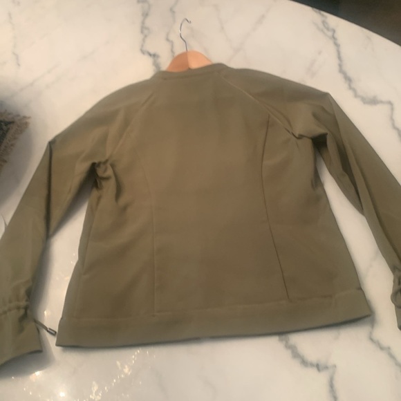 Halston Cactus Green (๐ฅ HOT Color) Women's Bomber Jacket 2 - 4 SMALL EUC - Picture 11 of 12